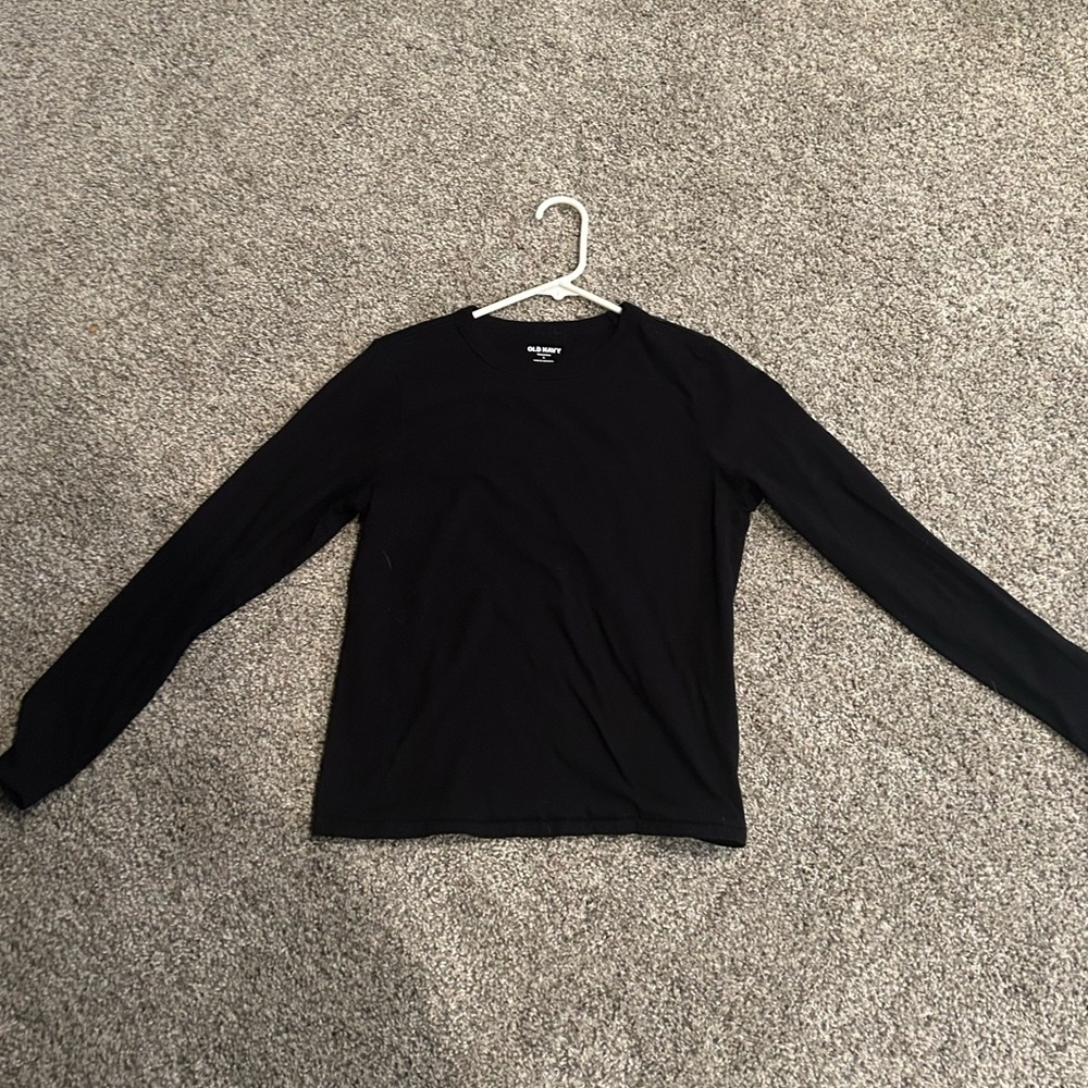 Old Navy Womens Small Black Long Sleeve Top